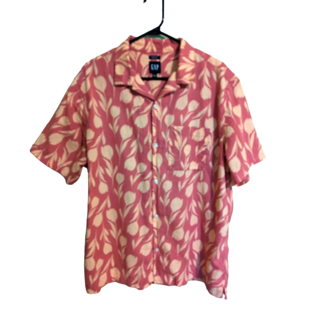 Gap Floral Cotton Linen Shirt